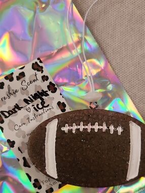 Unknown Brand Brown Football Scented Ornament Air Freshener